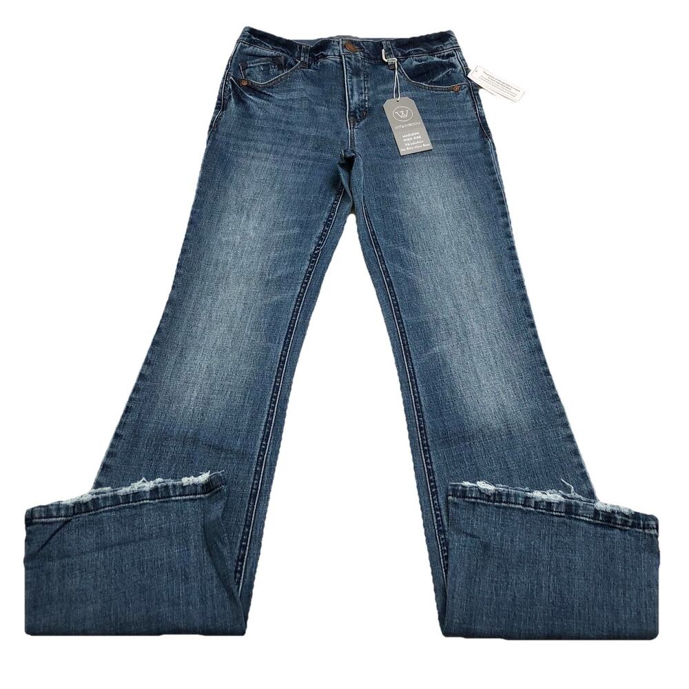 Wit & Wisdom MADISON HIGH RISE BOOTCUT JEANS Absolution Size 0 Blue L28791YME